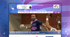 Desktop Screenshot of cesson-handball.com