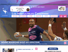 Tablet Screenshot of cesson-handball.com